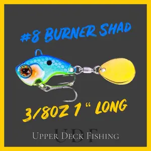1" Burner Shad Series Spinner Bait in various colors