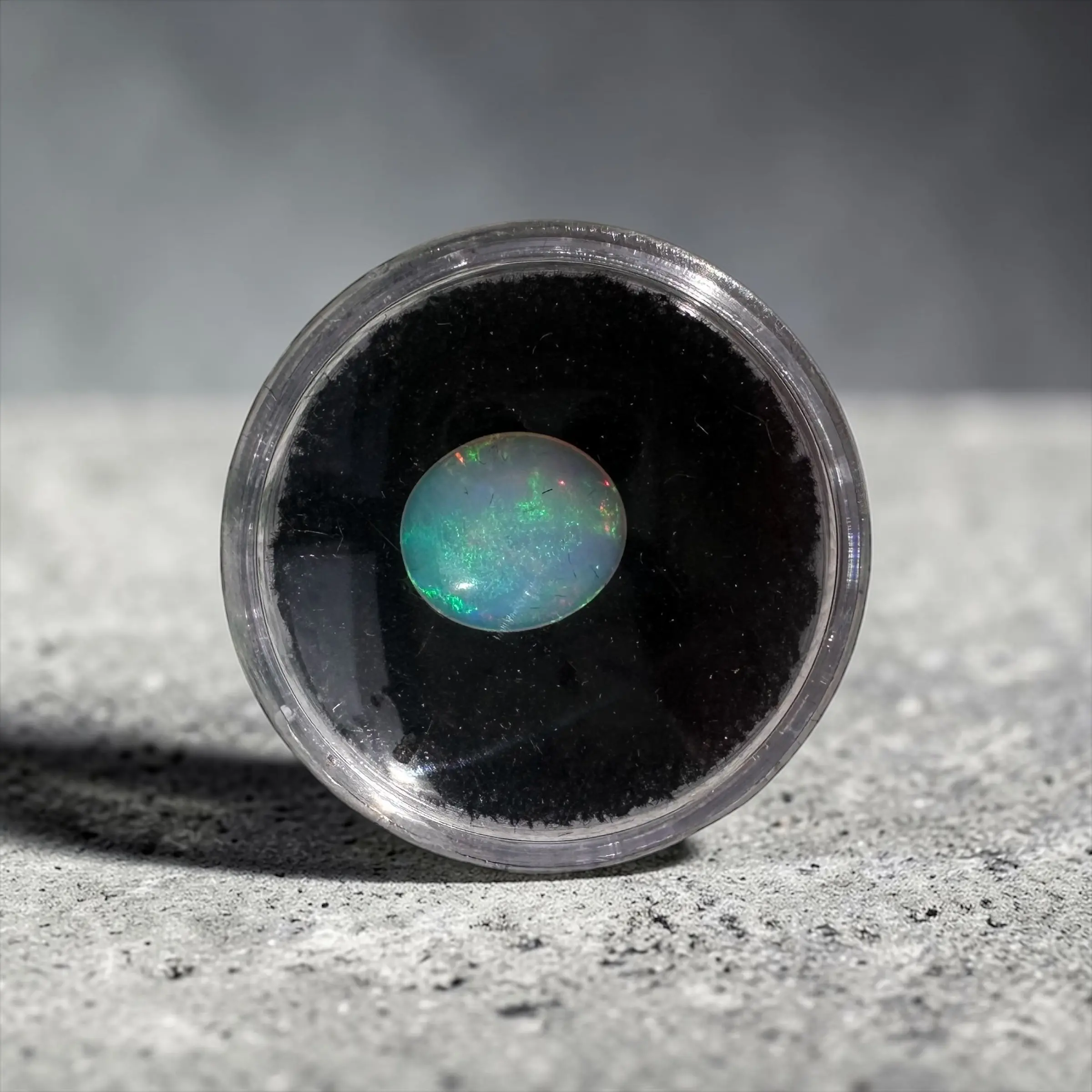 2.60 ct Natural Ethiopian Welo Opal Cabochon | High-Grade Round-Oval Multi-Fire
