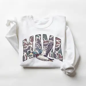 Mama Hunting Mallard Duck Mom Sweatshirt, Hunting Mallard Duck , Mama of Hunters, Camo Mom Unisex Daddy