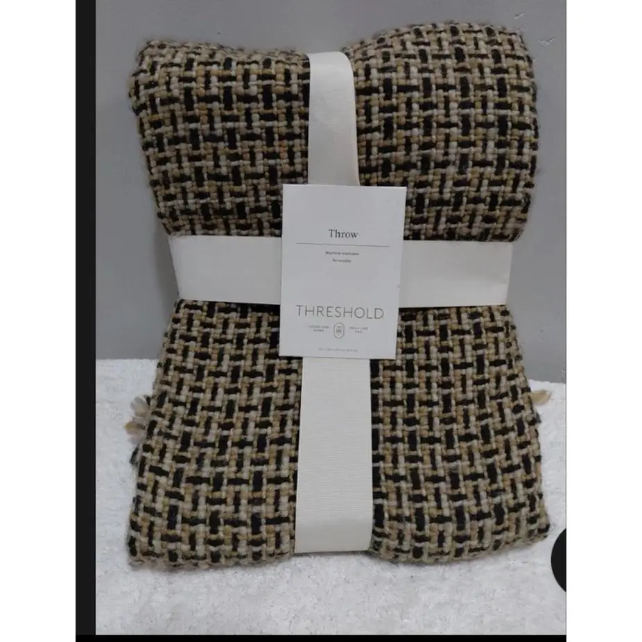 Threshold Throw Blanket - Brand New, Textured Design, Ideal for Cozying Up, Perfect for Home Decor