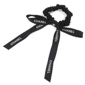 Pre-owned CHANEL Others Small Leather Goods COCO Mark Logo Ribbon Scrunchie Hair Accessory