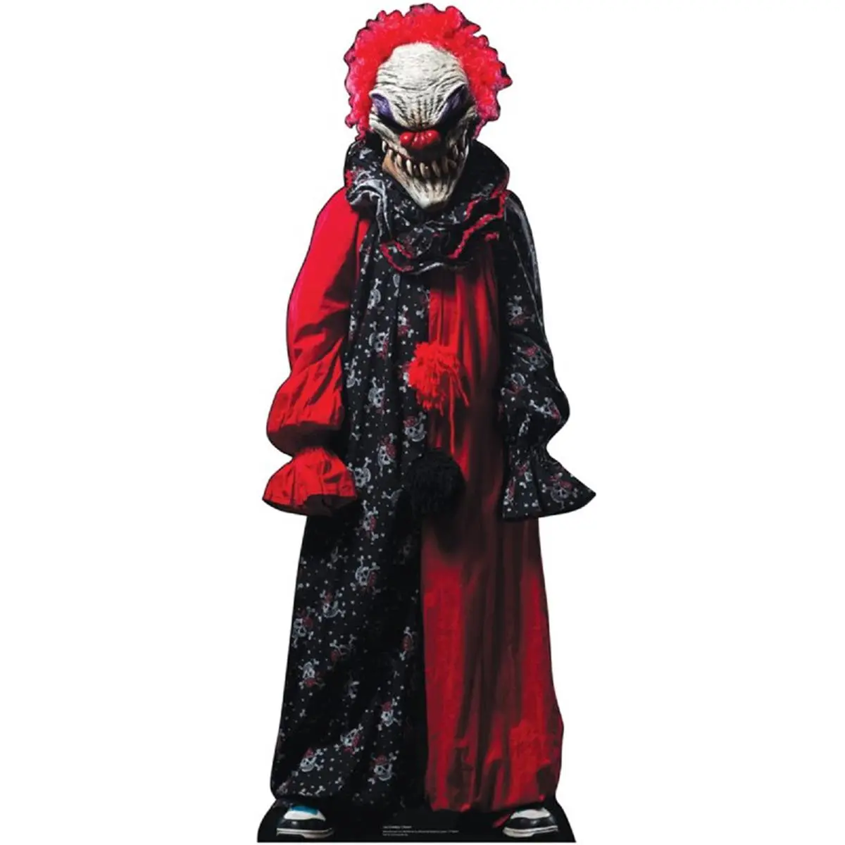212 MAIN 1380 Officially Licensed Gothic Scary Clown Cardboard Cutout Standee - 74x30in, Realistic Look, Creepy Face, Halloween Decor, Collectibles, Home Supplies, Gothic Cardboard Cutouts