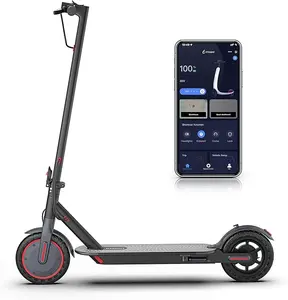 【Electric Scooter】 — 19 MPH Max Speed, with Seat and Luggage Box, 8.5" Puncture-Proof Tires, 350W Motor, 12-Mile Range, Foldable Design, Dual Braking System & App Control