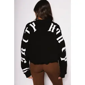 HOOPS CREWNECK: BLCK