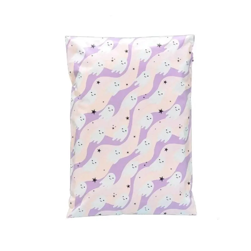Ghosts Halloween Poly Mailers Size 7.5x10.5 Shipping Bags