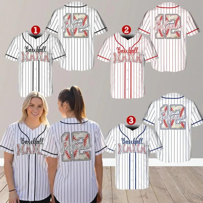 Personalized Baseball Mom Jersey, Custom Name Number Baseball Shirt, Proud Baseball Mama Gift, Cheer Mama Gifts, Mother Day Gift #Baseball #Mamaclothing