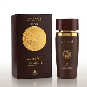 Apollo Mane Brown Eau de Parfum 100ml - Warm Amber & Coffee Woody Scent for Adventurous Men