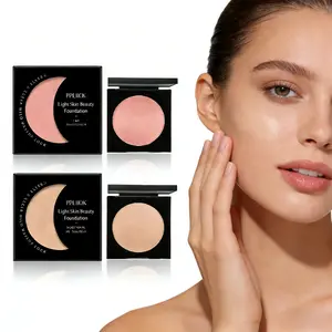 Hydrating Concealer Foundation Cream Makeup Product, Ivory White/Pink Shades, Lightweight Hyaluronic Nourishment, Moisture-Boosting, Brightening, Matte Natural Flawless Finish, Breathable Oil Control, Long-Lasting, Suitable for Oily & Dry Skin, Hydrate