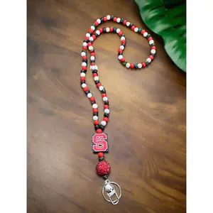 NCSU North Carolina State University Wolfpack Hand Beaded Lanyard