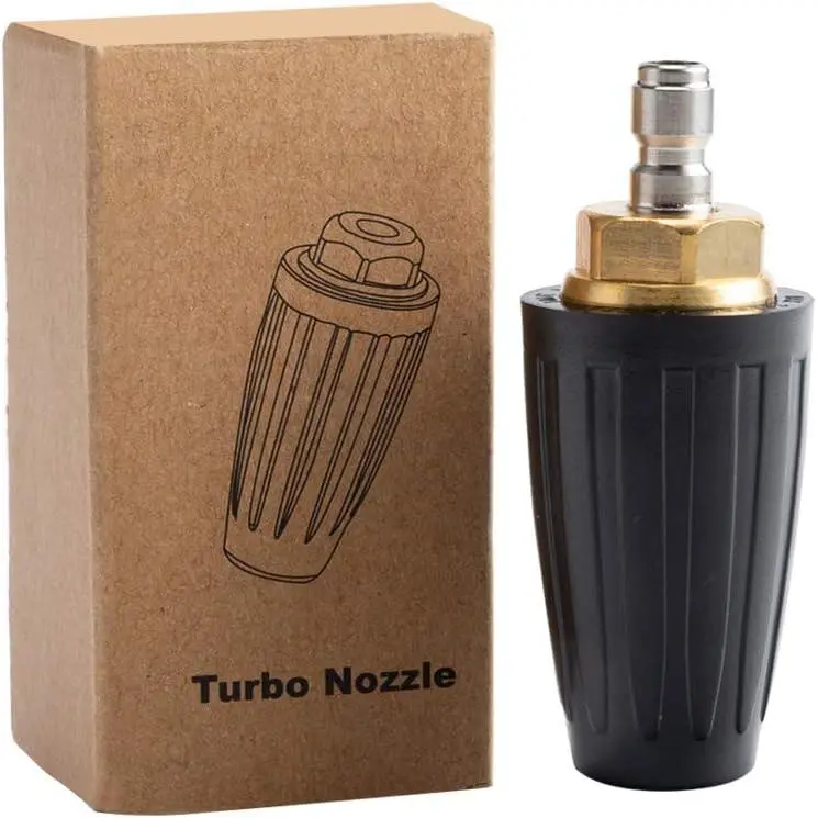 Washer Tips Turbo Nozzle  Washer 4000 PSI Max Rotating  Washer Nozzle with 1/4'' Quick Connect for Cleaning Brick, Concrete, and Vinyl Surfaces,4.0 GPM 4.0 Orifice