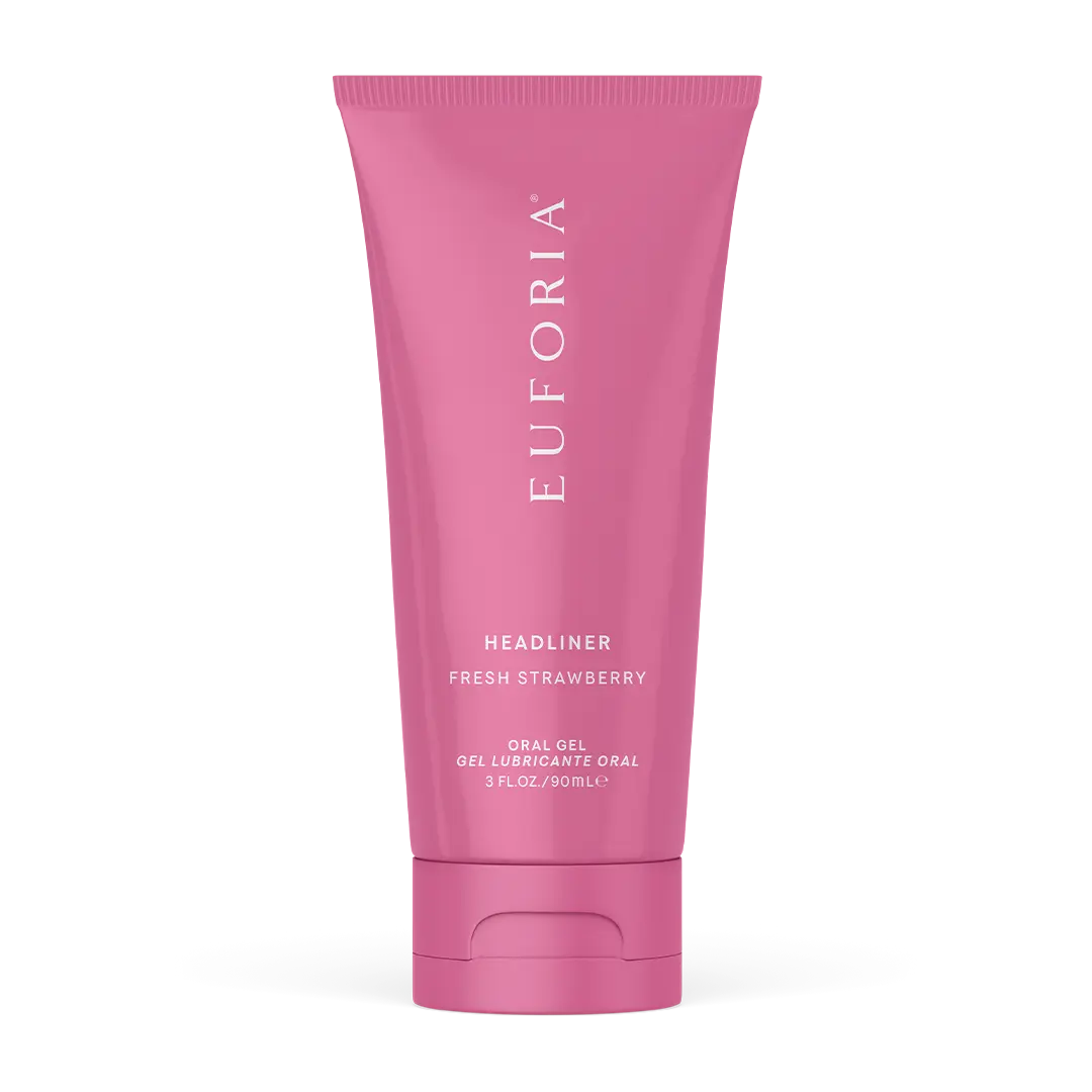EUFORIA Strawberry Oral Gel 3 fl oz (90 ml), Alcohol-Free Oral Care Gel, Fresh Strawberry Flavor, Smooth Texture, Daily Oral Freshness (90 mL)