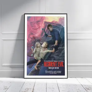 Requiem Horror Game Poster | Dark Survival Art Print | Gaming Wall Decor