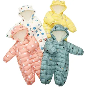 Baby Boys Girl Snowsuit Toddler Winter Coat Clothes Infant Hooded Jumpsuit Newborn Romer Puffer  Warm Waterproof Snowsuit