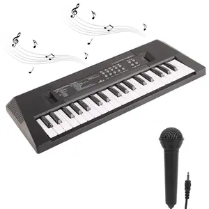 37-key digital piano keyboard with microphone and recording function, a perfect birthday and Christmas gift, very suitable for beginners