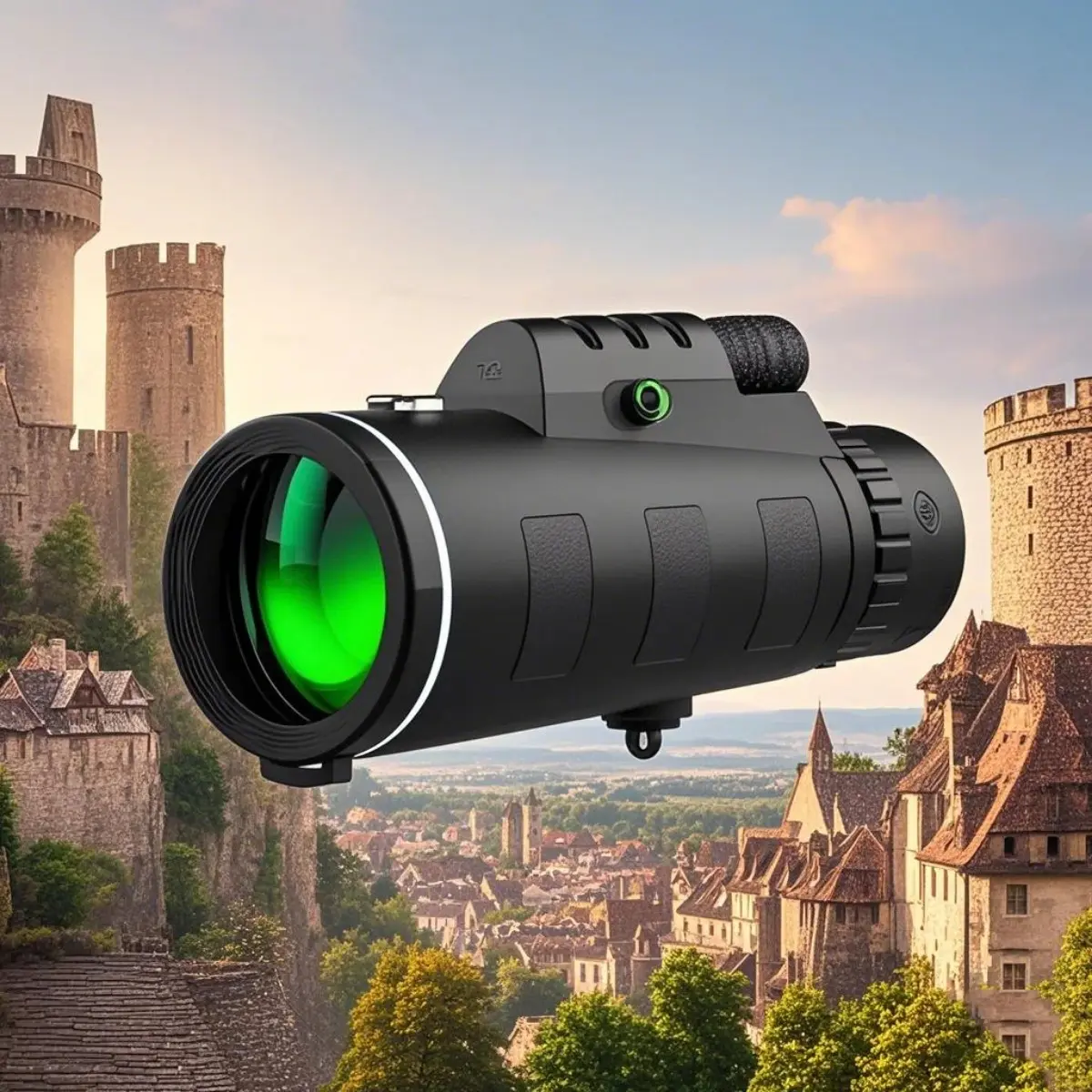 40x60 HD Professional Powerful Telescopic Monocular - Compact Waterproof Pocket Zoom Telescope, Smartphone-Compatible for Hunting, Outdoor Camping Gear