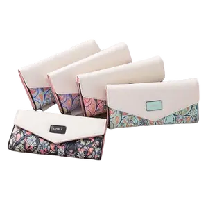 Fashion Women Leather Envelope Clutch Wallet Long Card Holder Purse Bag Handbag