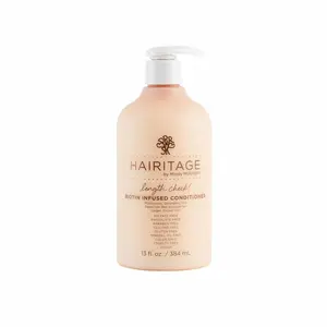 Hairitage Hair Conditioner Treatment Formulated With Biotin + Jamaican Castor Oil - Moisturizes + Detangles Hair - Revives Dry + Damaged Hair - Color-Safe, 13 Fl Oz