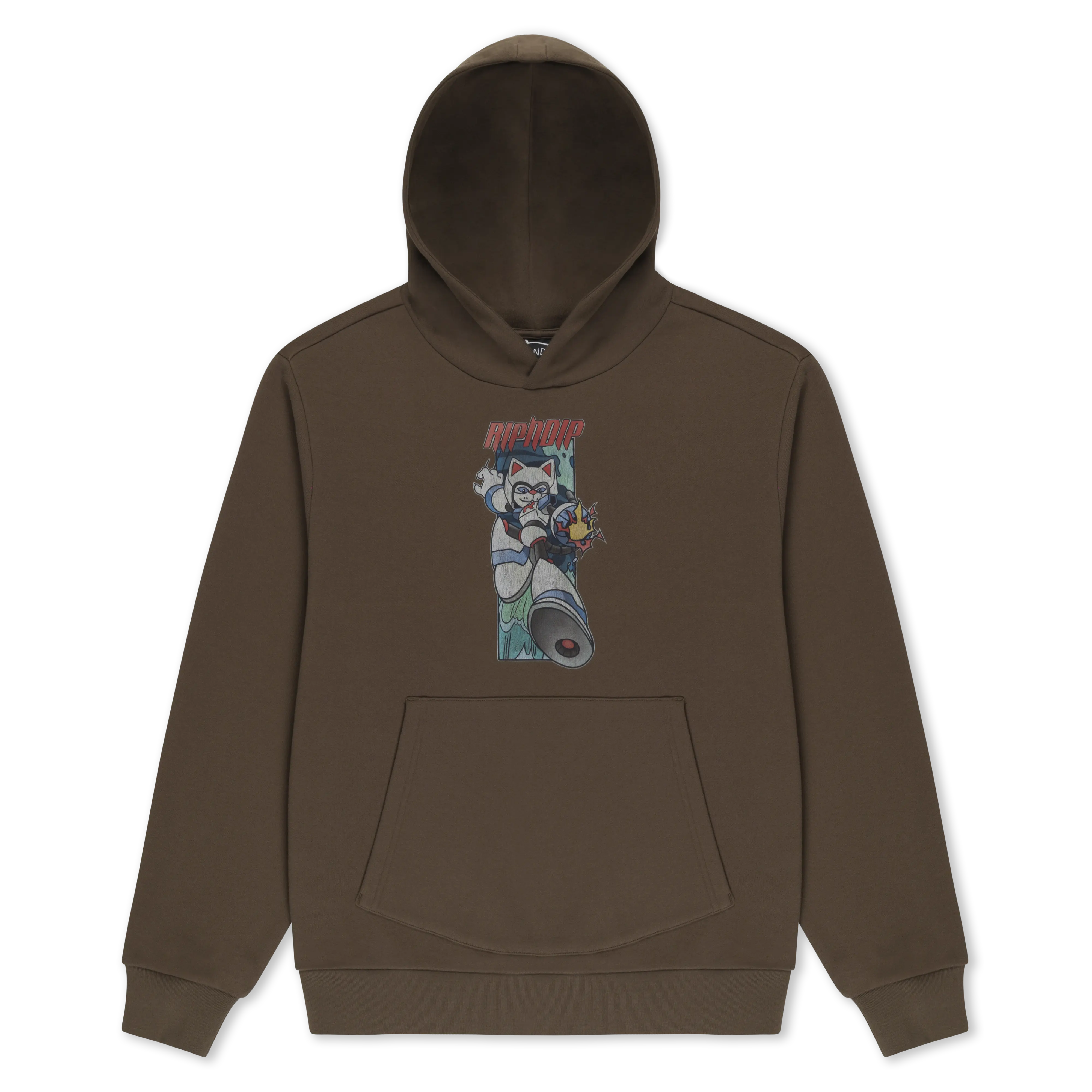 Women's Rokkunerm Casual Graphic Cotton Hoodie, Dusty Brown Tops & Sweatshirts