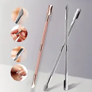 Double Head Stainless Steel Nail Pusher, Manicure Art Tool, Cuticle Remover Fork, Nail Clipper, Professional Beauty Accessory, Nail Art Tools, Nail Care