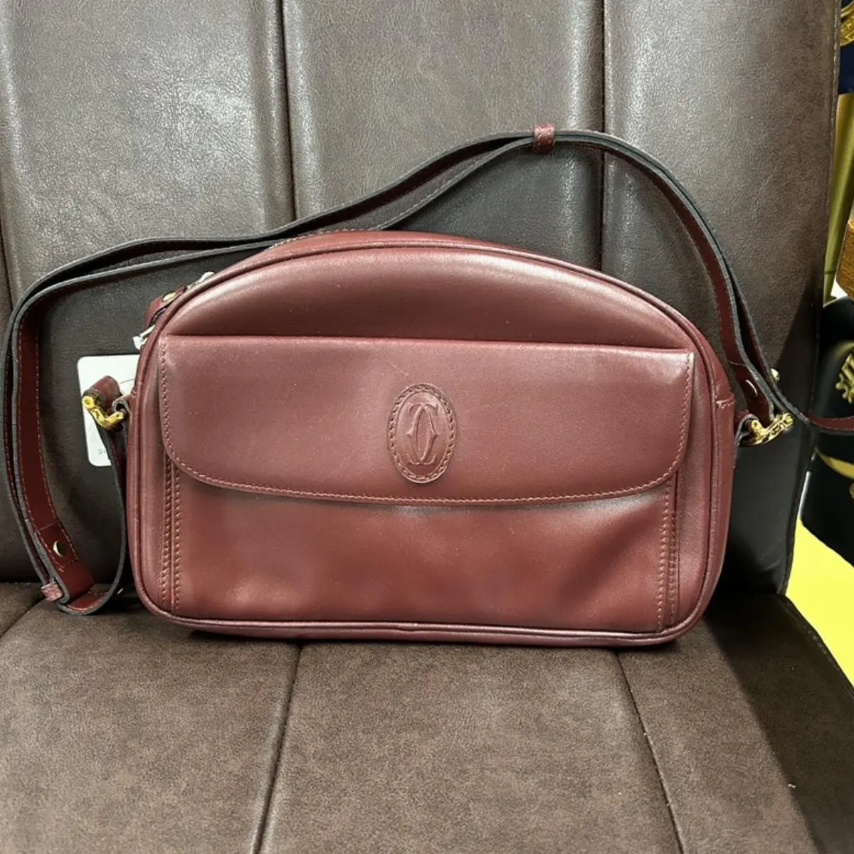 Pre-owned Cartier As Shown Shoulder Bags Vintage Must de Shoulder Bag K9547