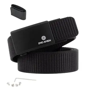 2nd Amen Hero Women's EDC Belt 1.38" Ballistic Grade 1100 Denier Nylon Adjustable Ratchet Belt with Durable Design for Everyday Carry