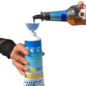 Secret Flask Set of 1 or 2 - Secret Sunscreen Flask is A Secret Alcohol Container & Liquor Disguised Flask