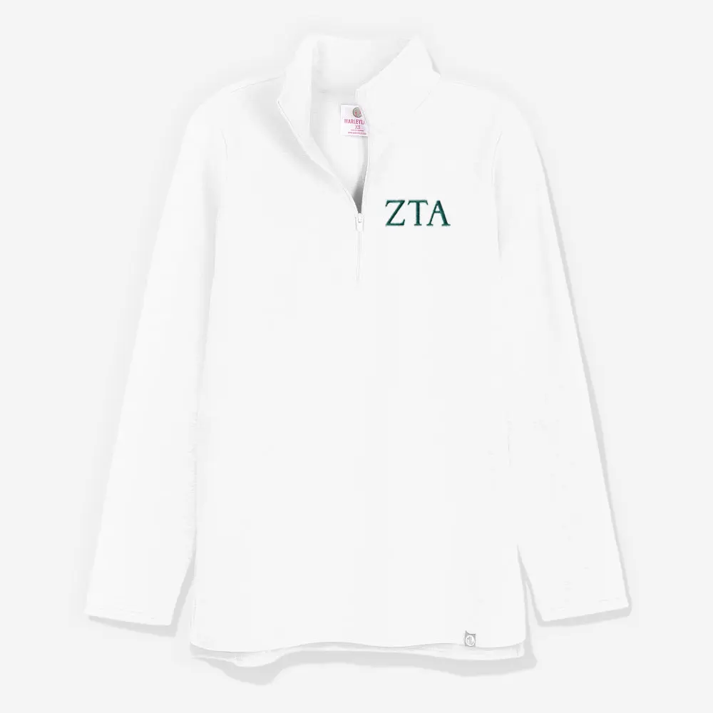 Zeta Tau Alpha Pullover Sweatshirt | White