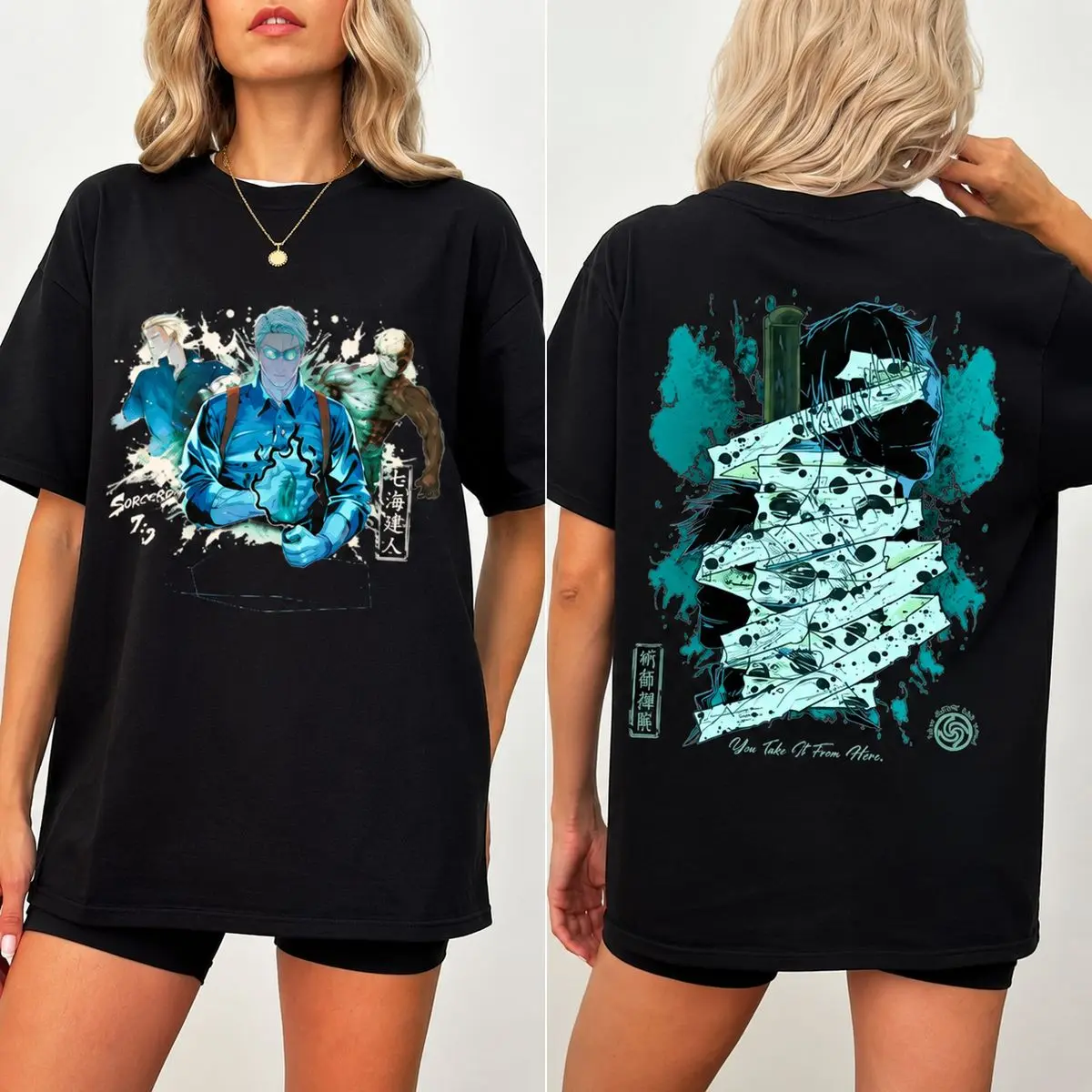 Nanami Jujutsu Kaisen Tshirt, Tshirt For Fans Anime, Jjk Fans Gift, Unisex Sweater Pullover Tee