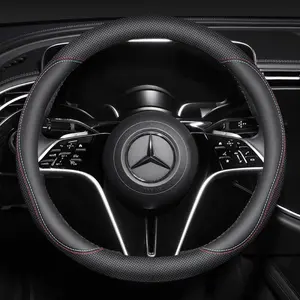 Steering wheel cover, non-slip, safety, soft, breathable, heavy-duty, thick, full surround, sports style