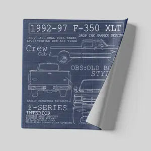 OBS Crew Cab Blueprint Poster 12x12in Decor Matte - The perfect inexpensive gift for the FoMo Co fanatic in your life.