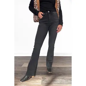 The Rachel by Lovervet *Three Lengths* High-Rise Tummy Control Bootcut Black Denim