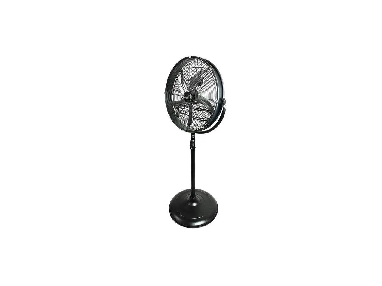 Vie Air VA-20PMC 20 in. Industrial 3 Speed Heavy Duty Powerful & Quiet Metal High Velocity 360 Degree Tilting Pedestal Drum Fan