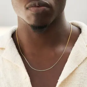 GLD Micro Cuban Chain | 18k Yellow Gold, 2mm in Width, 16-28" Lengths | Guaranteed for Life, Perfect Gift