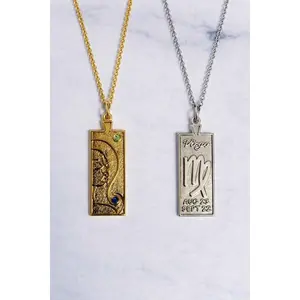 Virgo Zodiac Necklace - The Bodacious Zodiac Collection