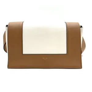 Pre-owned Celine Leather Shoulder Bags Medium Frame Cross Body Bag GHW