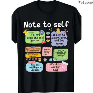 Inspiring SelfCare TShirt with Colorful Positive Affirmations Unisex MentalHealth Apparel Perfect for All Seasons Ideal Gift for SelfLove and Personal Development