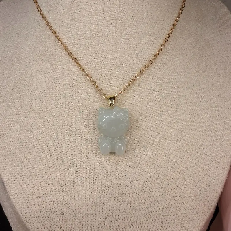 Jade Cat Necklace