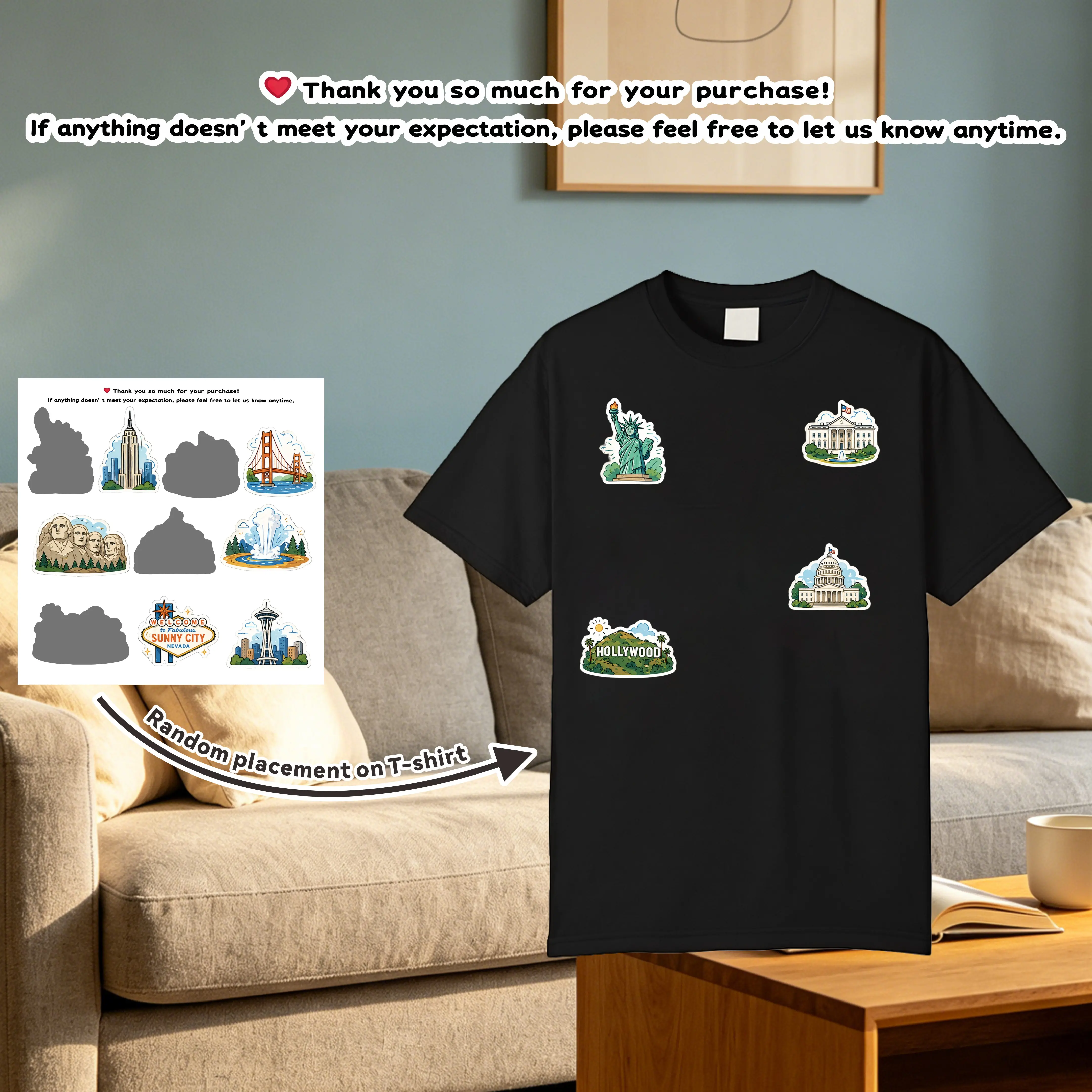 Free gift stickers