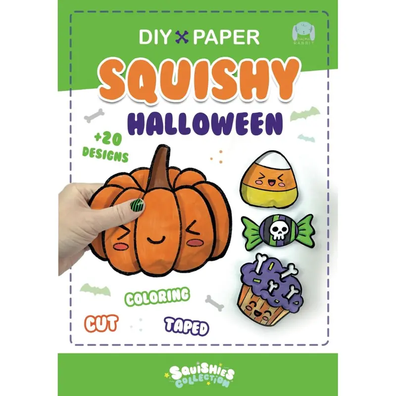 Paper Squishy Halloween: Coloring, cut and taped your paper craft squishes. (Squishies Collection) (Spanish Edition) Paperback – September 23, 2024