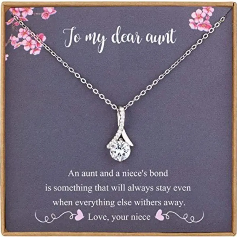 Auntie Necklace, Gifts From Niece, For Aunt, Necklace For Women, Best Aunt Ever Gifts
