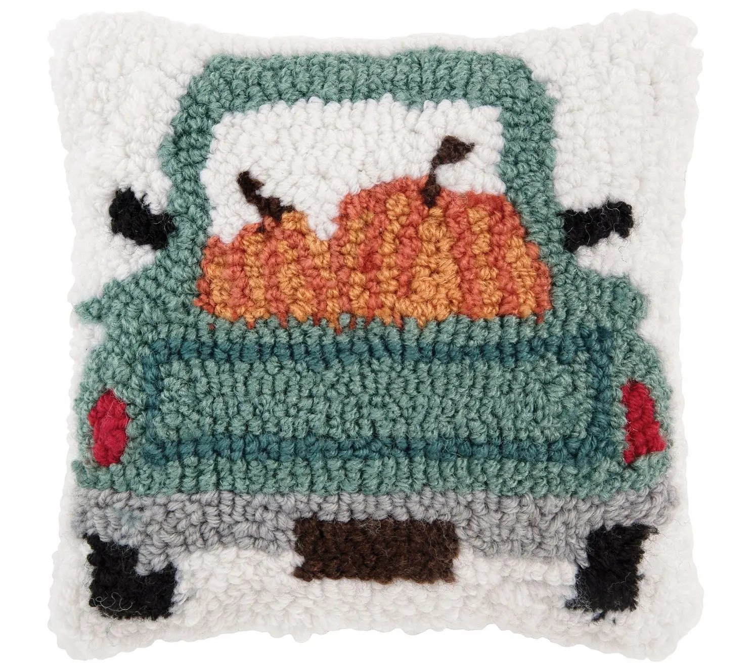 C&F Home Pumpkin Hooked Pillow