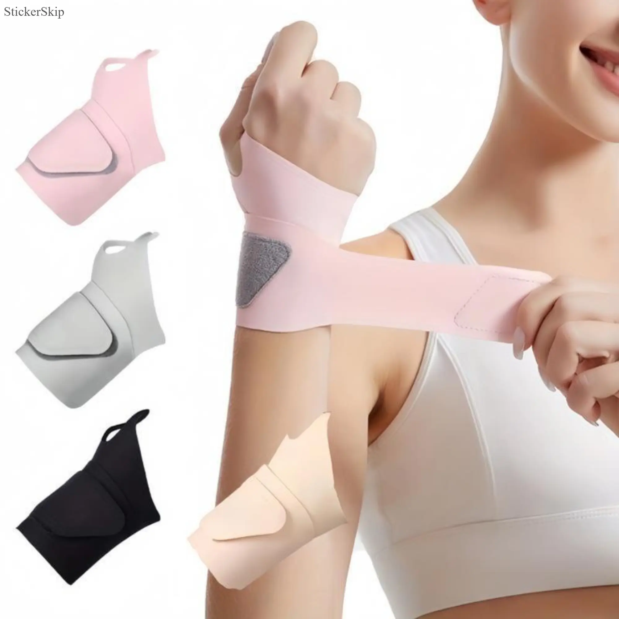 2026 New Unisex 4-Pack Ultra-Thin Nylon Wristbands, Adjustable Compression Wrist Support, Lightweight Breathable & All-Day Comfort, Ideal for Sports, Fitness, Running, Weightlifting & Daily Housework, Durable Multi-Purpose Wrist Wrap for Men & Women