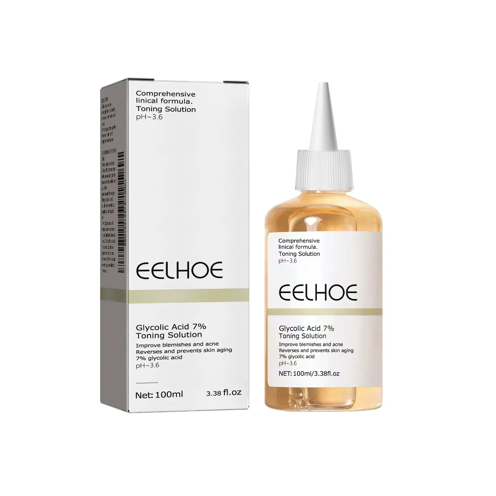 Glycolic Acid 7% Exfoliating Toner - Daily Skincare Toner for Brightening, Smoothing and Achieving a More Even Skin Tone