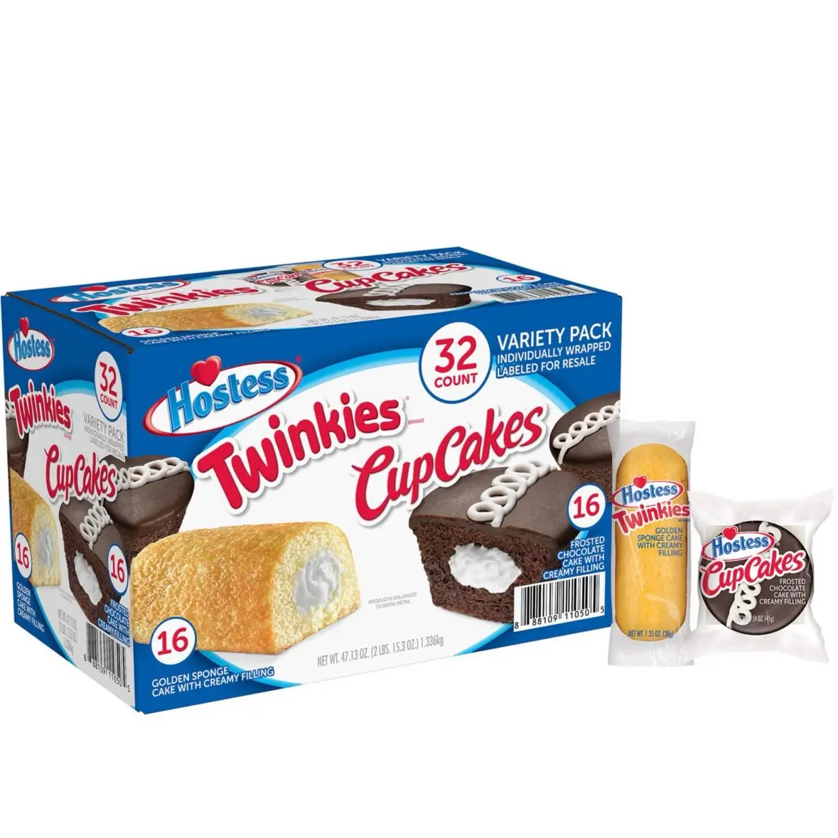Twinkies & Cupcakes Variety Pack Snack Cakes, 32 pk. - Delicious Assorted Baked Goods