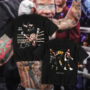 UNDISPUTED Gervonta "Tank" Davis Heavy Cotton Unisex Shirt Boxing Tshirt Hoodie Zip Up Hoodie Fan Apparel Menswear Direct-to-garment Breathable Printing