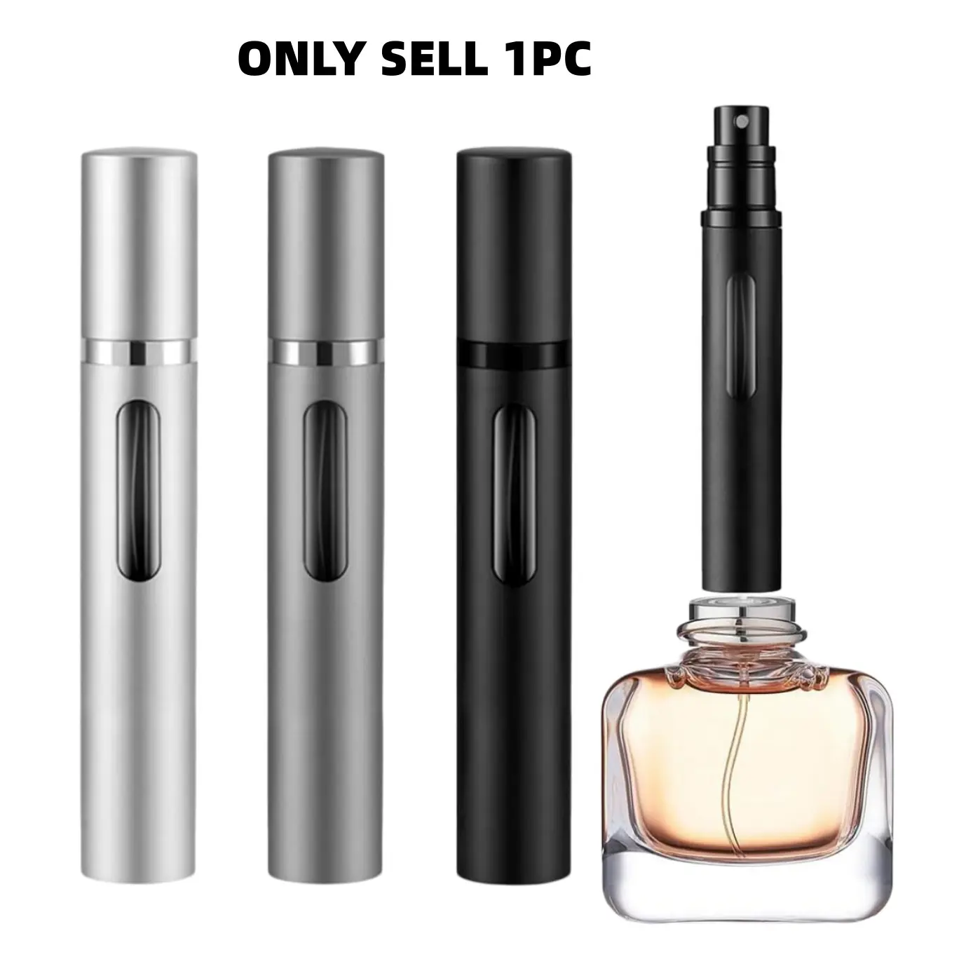 Perfume Travel Refillable Spray Bottle, 1 Count Compact Size Mini Perfume Atomizer, Portable Non-leakage Perfume Sprayer, Lightweight Easily Portable Travel Essentials, Cosmetics Makeup Tools, Makeup Use, Gifts for Men and Women