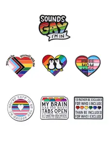 Cute Love Heart Shaped Enamel Pin Suitable for Backpacks, Jeans, Scarves, Hats Decoration, Hat Pins, Fashion Accessories for Men & Women, Durable Metal Pins Adjustable Clip, Drop Set Pins