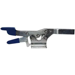 Gibraltar 500 Lb Holding Capacity, Horizontal Handle, Manual Hold Down Toggle Clamp 70° Handle Movement, 92° Bar Opening, U-Bar, Flanged Base, Electro-Plated Zinc, Carbon Steel GIB-D-225UR