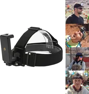 Multi-Functional Head Strap Mount with Adjustable Clip, Fits iPhone/Samsung/Google Pixel/GoPro/DJI/Insta360, Great for Skiing, Cycling & Outdoor Live Streaming