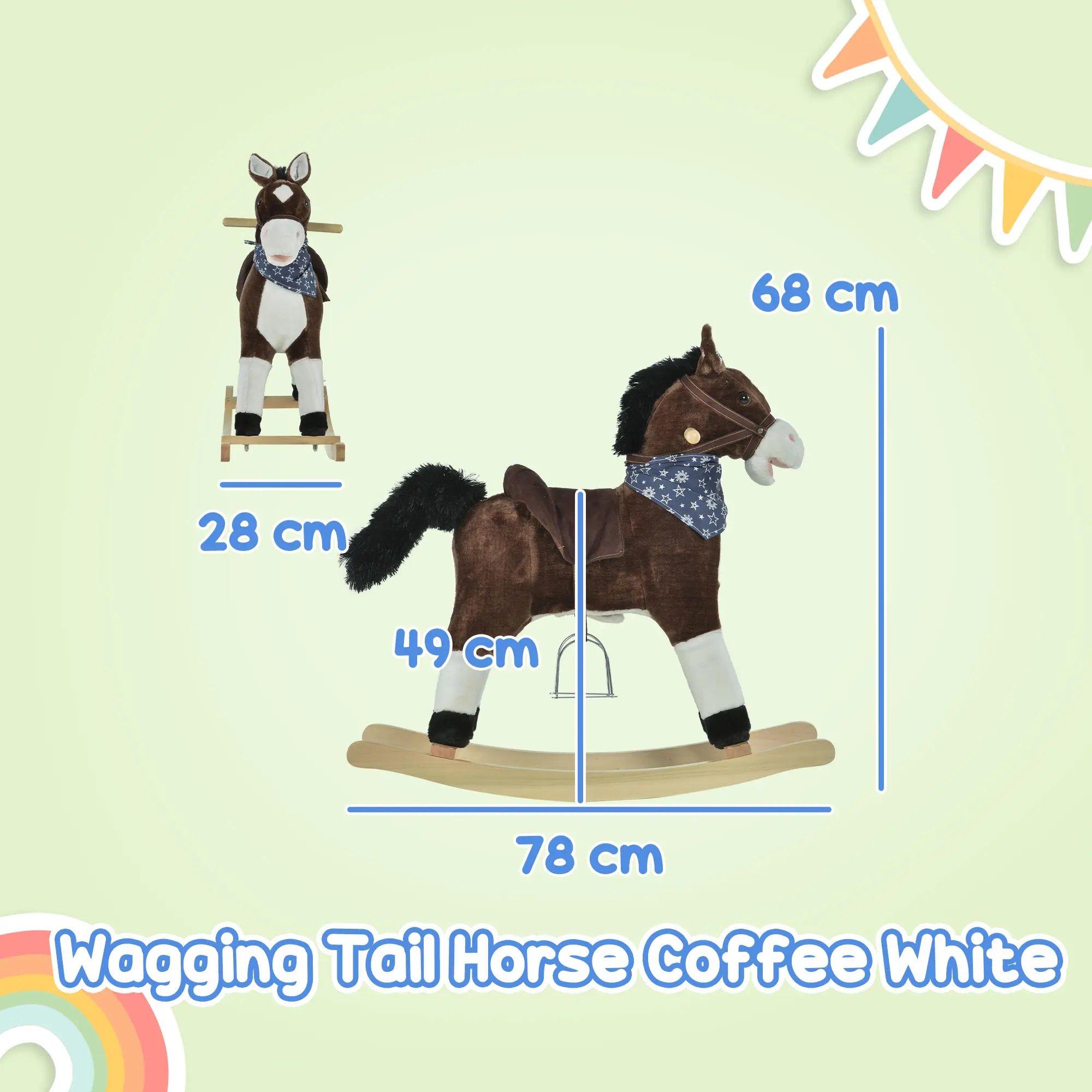 Wagging Tail Horse Coffee White